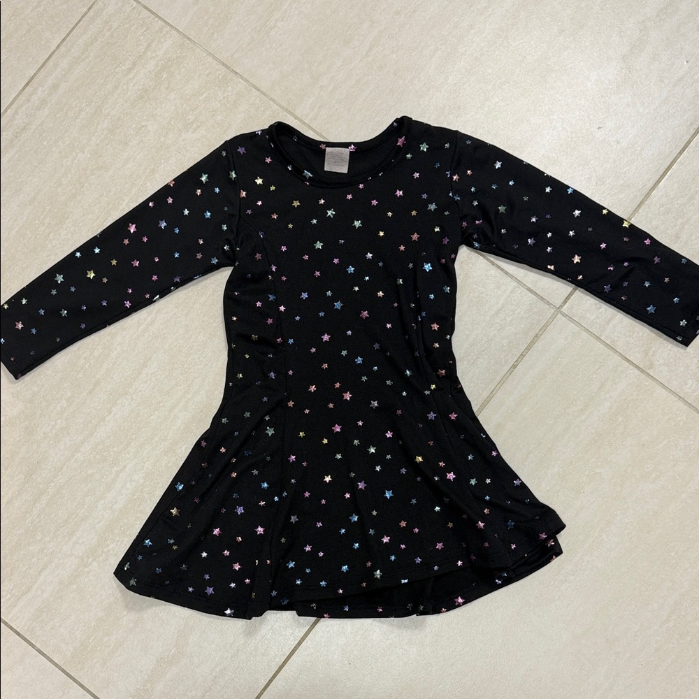 Too Sweet Black Star Patterned Dress
